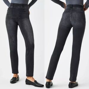 SPANX Ankle Straight Leg Jeans Black